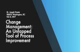 Change Management - An Untapped Tool of Process Improvement
