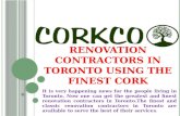 Renovation contractors in toronto using the finest cork