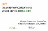 Ernest: Efficient Performance Prediction for Advanced Analytics on Apache Spark: Spark Summit East talk by Shivaram Venkataraman