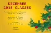 December 20155 Classes