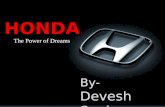 Honda-Management and Technical Aspects