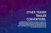 Teaser Trailer Conventions
