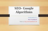 Ravi Namboori - Google Algorithms & Updates 2016