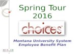 Choices: Spring Tour 2016. Active employees