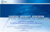 European Funding - a call for dialogue to increase efficiency