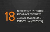 18 Noteworthy Quotes From Marketing Leaders