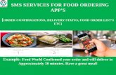 SMS Services For Food Ordering Apps and Related Industry
