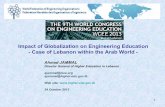 Impact of globalization on engineering education - Case of lebanon & Arab World