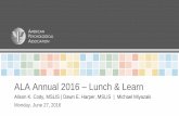 APA Lunch & Learn @ ALA Annual 2016