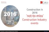 Construction Events 2016 - Calco Construction Recruitment Services