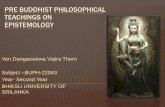 An analytical study of  pre buddhist philosophical teachings