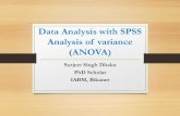 Data analysis with spss anova