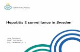 Hepatitis e surveillance in sweden