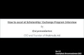 Excel at scholarship interviews by aryomoedanton 1.0