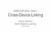 CIKM Cup 2016: Cross-Device Linking
