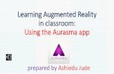 Teaching Augmented Reality using Aurasma
