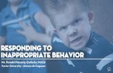 Early Childhood Classroom Management - Responding to Inappropriate Behavior