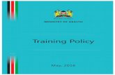 MOH Training Policy document
