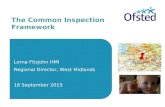 The common inspection framework for schools