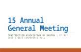 15 Annual General Meeting