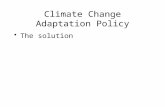 Adaptation policy