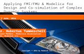Modelon Modelica executable requirements Ansys Conference 2016