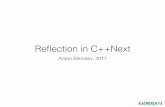 Антон Бикинеев,  Reflection in C++Next