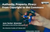 Authority, property, piracy: from copyright to the commons