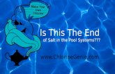 Salt Water Pool Advances - Chlorine Genie Inc. 925-723-0400