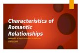 Characteristics of romantic relationships