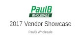 2017 PaulB Wholesale Vendor Showcase