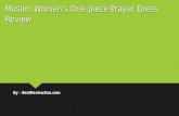 Muslim women's one piece prayer dress review