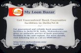 Get guaranteed bank guarantee facilities in delhi ncr