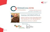 Vaidas Morkevičius - Open Data for Enhancing the Quality of Research