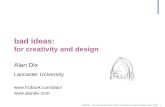 bad ideas: for creativity and design