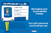 Managing social media profiles