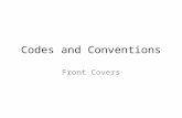 Codes and Conventions - Front Cover