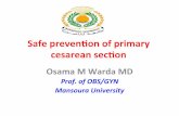 Safe prevention of primary cesarean delivery warda