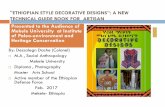 ETHIOPIAN STYLE DECORATIVE DESIGNS”: A NEW TECHNICAL GUIDE BOOK FOR  ARTISAN