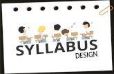 Topic and task based syllabus