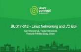 BUD17-312: Linux networking and I/O - BoF