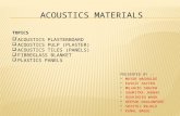 Some Acoustics Material