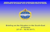 Briefing on the situation in the south east of ukraine