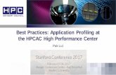 Application Profiling at the HPCAC High Performance Center