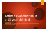 Asthma exacerbation case study in pediatrics