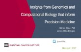 Genomics and Computation in Precision Medicine March 2017