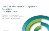 IBM i at the heart of Cognitive Solutions