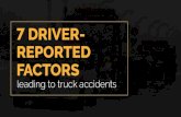 7 Driver Reported Factors Leading to Truck Accidents