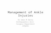 Management of ankle injuries