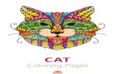 Cat Coloring Pages For Adults - Printable Coloring Book